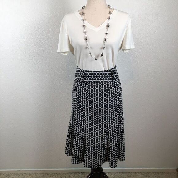 Carole Little polkadot fit & flare skirt 4 Corpcore BusinessSiren - Picture 3 of 12